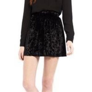 L’amour Nanette Lepore Crushed Velvet Skirt